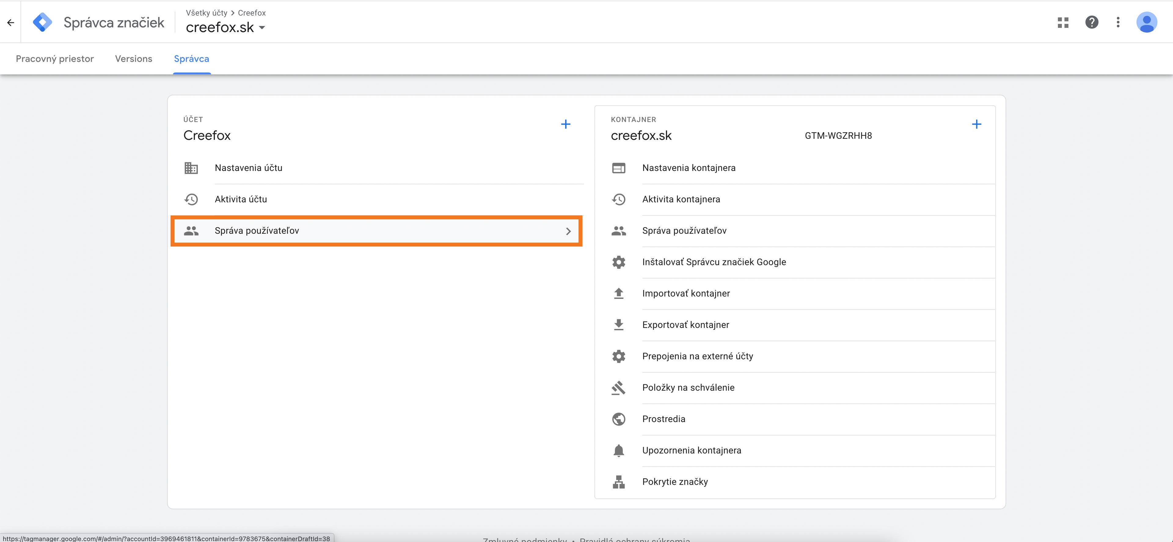 Ako prideliť prístup do Google Tag Manager?￼