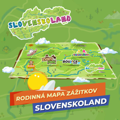 Ilustračný obrázok projektu: SLOVENSKOLAND – rodinná mapa zážitkov